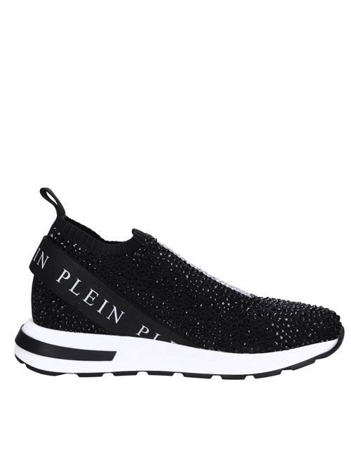 Sneakers in tessuto e strass PHILIPP PLEIN | 76425 TOMAIANERO-ARGENTO
